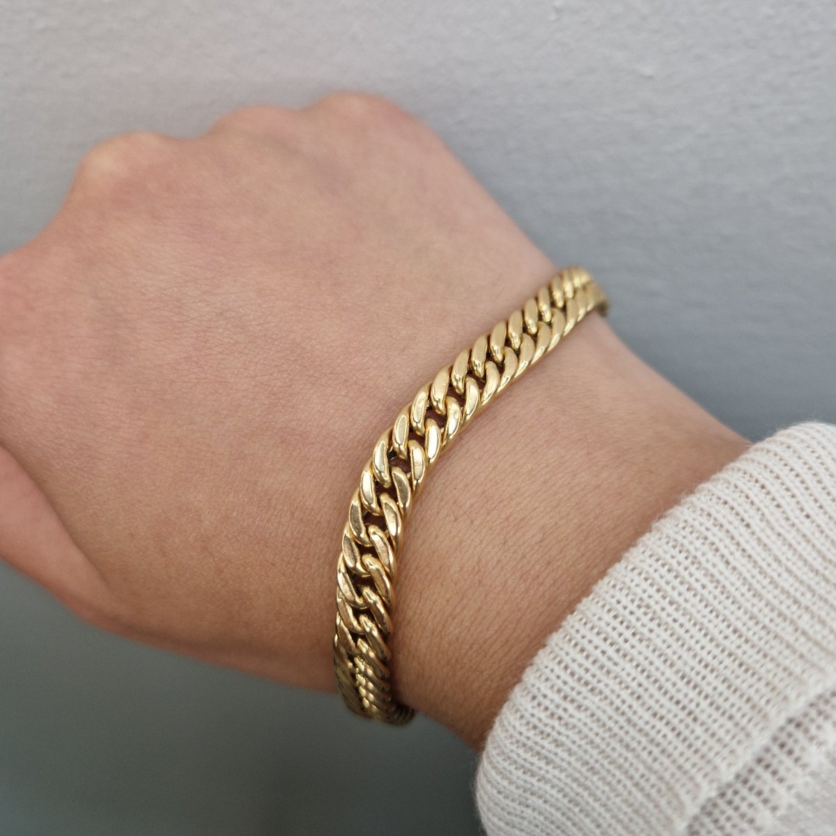Pansar armband tillverkad i ovanliga 19 karat guld - Smyckesbanken