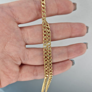 Pansar halsband ihåligt 18k guld 51cm - Smyckesbanken
