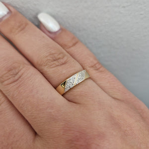 Ring med diamanter 18k guld - Smyckesbanken