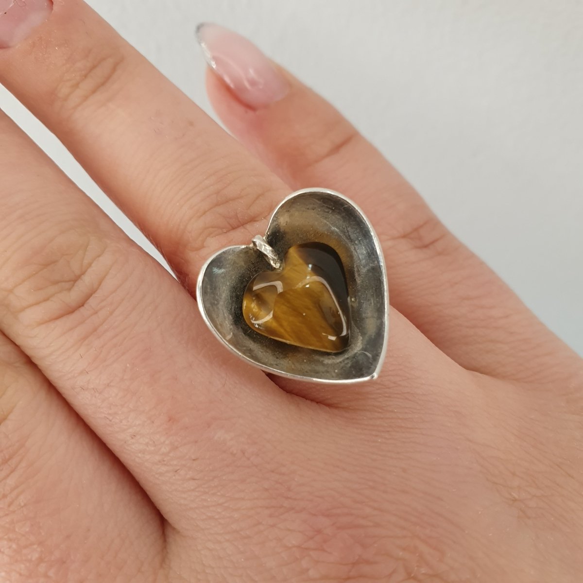 Silverring med Tigeröga - Smyckesbanken