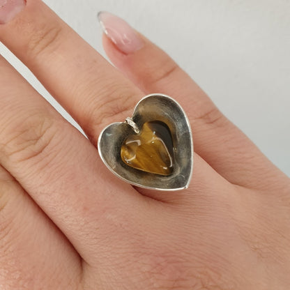 Silverring med Tigeröga - Smyckesbanken