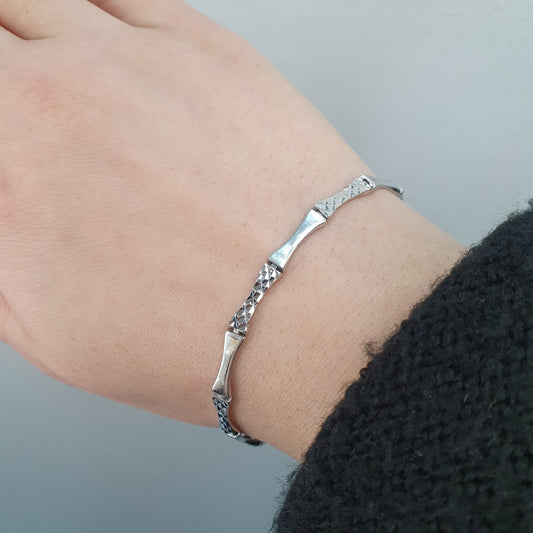 Stelt silver armband 
