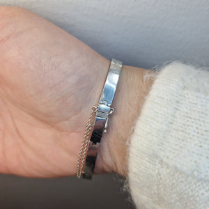 Stigbert armband silver och bergkristall - Smyckesbanken