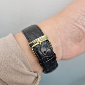 Tissot T-Gold klocka 18k guld med läderband - Smyckesbanken